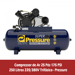 COMPRESSOR DE AR 40 Pés 175 PSI
